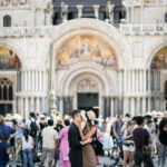 Ladies Travel coffee on St Mark's square Venice